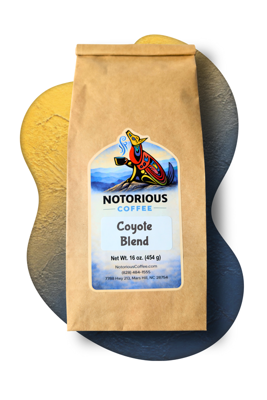 Coyote Blend coffee beans bag