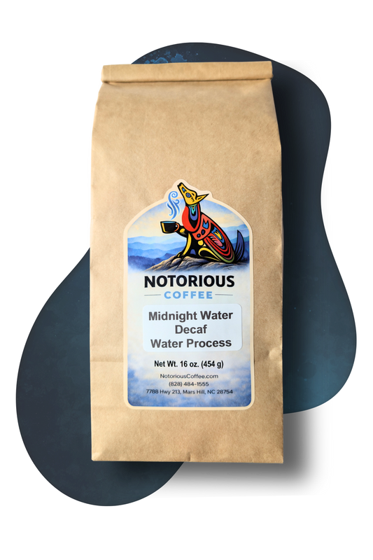 Swiss Water Decaf coffee beans bag