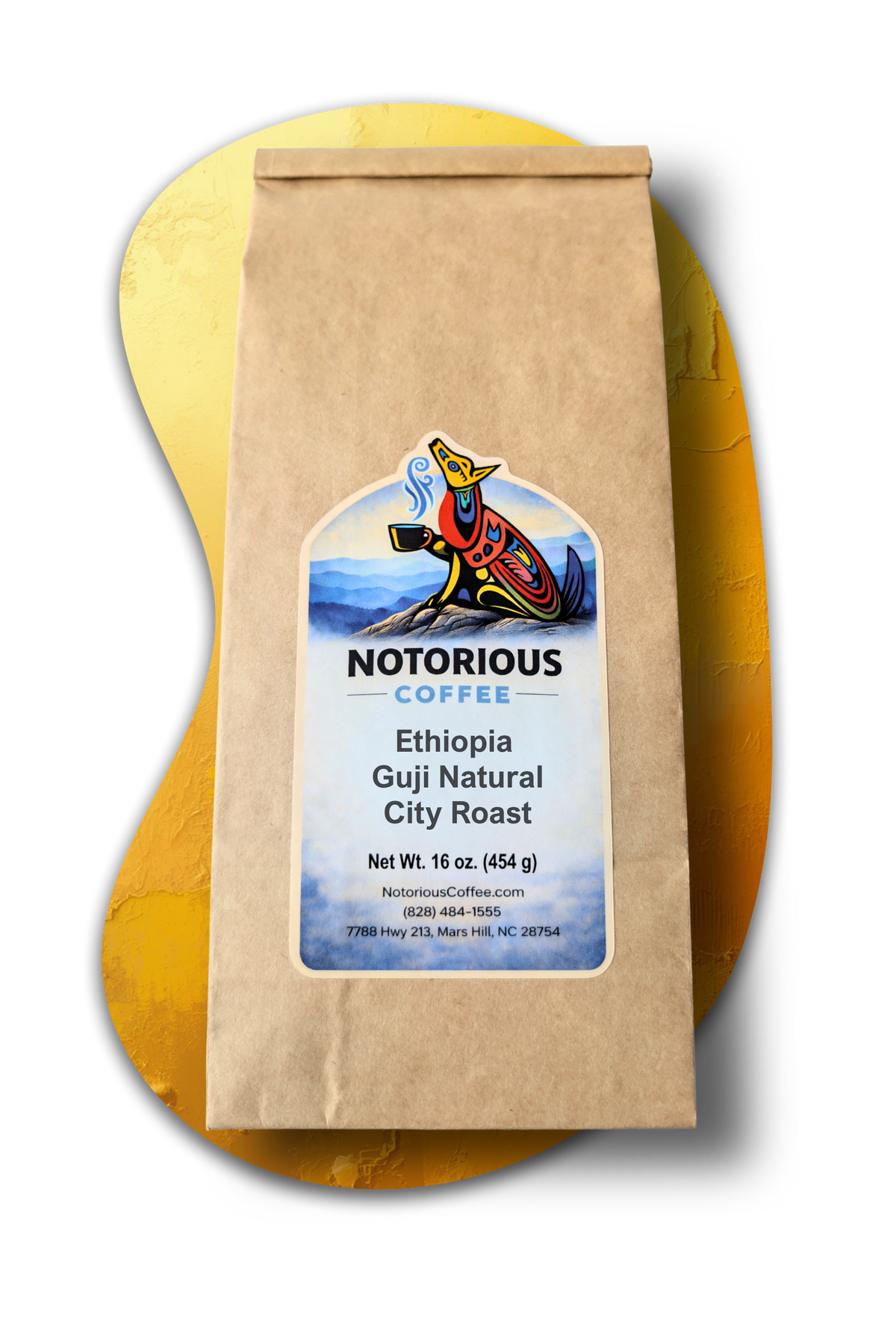 Ethiopia Guji coffee beans bag
